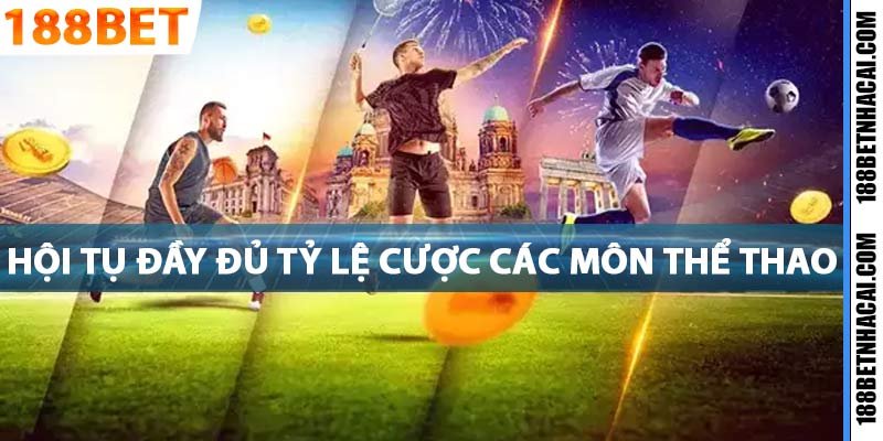 Có đầy đủ tỷ lệ cược của các bộ môn thể thao